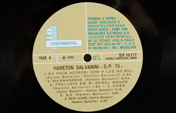 洋楽 Hareton Salvanini CD SP73/HARETON SALVANINI/アレトン・サルヴァニーニ/混沌の1970