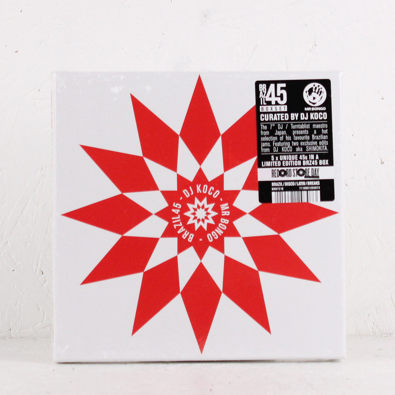 洋楽 RSD2024 BRAZIL 45 DJ KOCO 7inch Mr BONGO Brazil 45 Boxset Curated by DJ KOCO aka SHIMOKITA - 5 x Vinyl 7