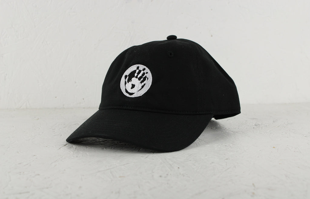 Mr Bongo Canvas Cap – Hand Logo (Black & White)