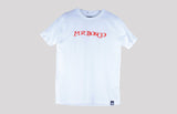 Mr Bongo Short Sleeve T-Shirt – Old Skool (White & Red)